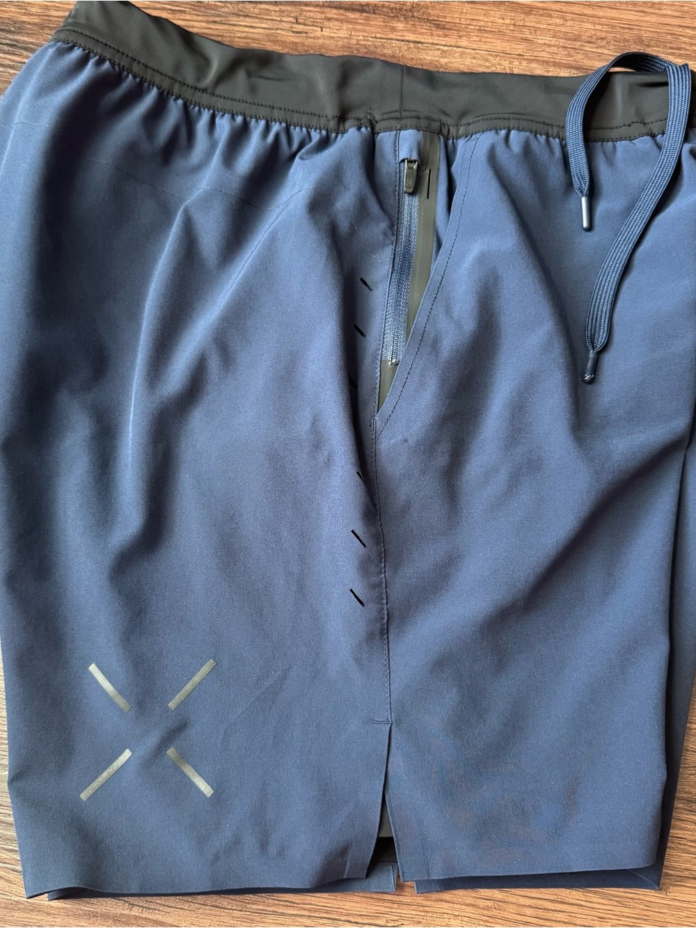 Ten Thousand The Interval Short Mens Small 7 Inch Blue Lined Training Shorts